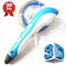 7TECH 3D Printing Pen with LCD Screen Ver.2015 light Blue Free Spatula Included