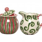 Caffco International M. Bagwell Simply Christmas Collection Ceramic Creamer a...