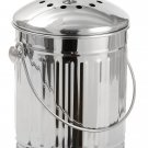 Sagler Compost Bin 1 Gallon Stainless Steel Sagler