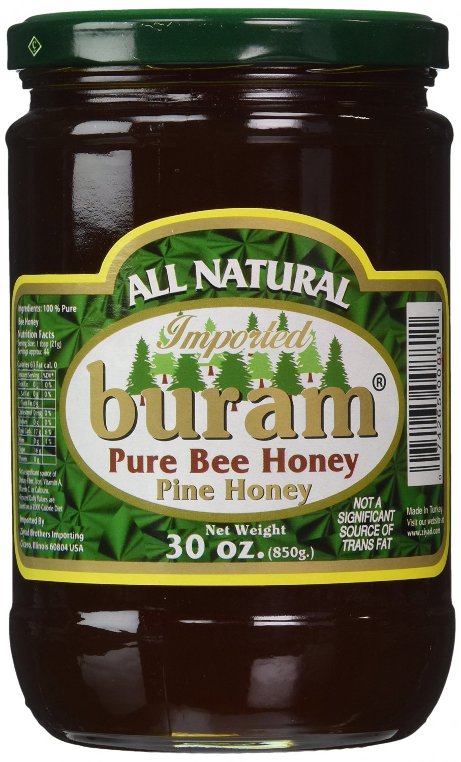 Ziyad Buram Honey without Combs Pine 30 Ounce