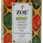 Zoe Organic Extra Virgin Olive Oil 25.5- Ounce tins (Pack of 2) Zoe
