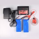YouCute 2pcs 7.4v 2000mah Offical Battery and 1to2 Charger for Syma X8c X8w X...