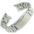 Ritche 22mm Stainless Steel Bracelet Watch Band Strap Curved End Solid Links ...