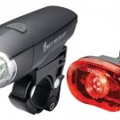 XLC 1 Watt Compact LED Headlight 1/2 Watt LED Tail light Black XLC
