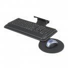 Safco Products 2135BL Adjustable Keyboard Platform with Swivel Mouse Tray Black