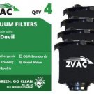 ZVac Dirt Devil F16 HEPA Filter and FOAM Filters (4 Pack) 2JW1000000