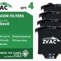 ZVac Dirt Devil F16 HEPA Filter and FOAM Filters (4 Pack) 2JW1000000