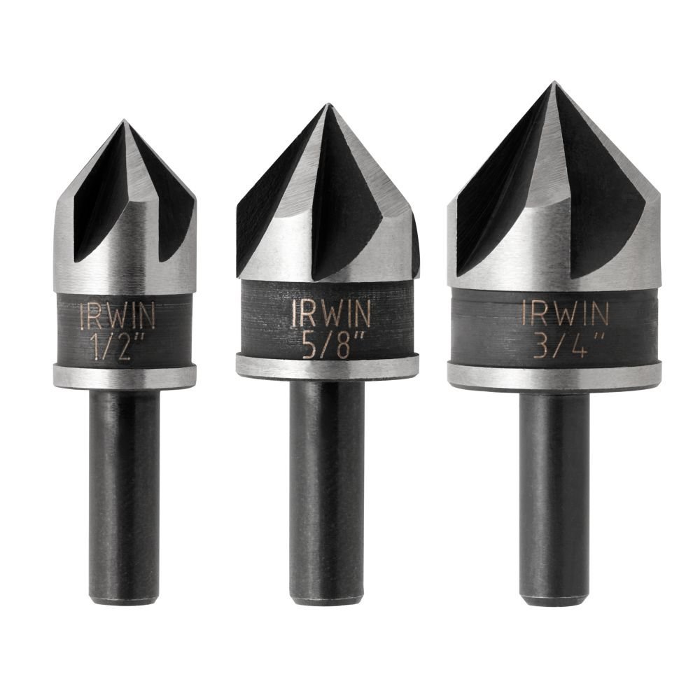 Irwin Tools 1877720  Countersink Drill Bit  Black Oxide 3-Piece 784497602083