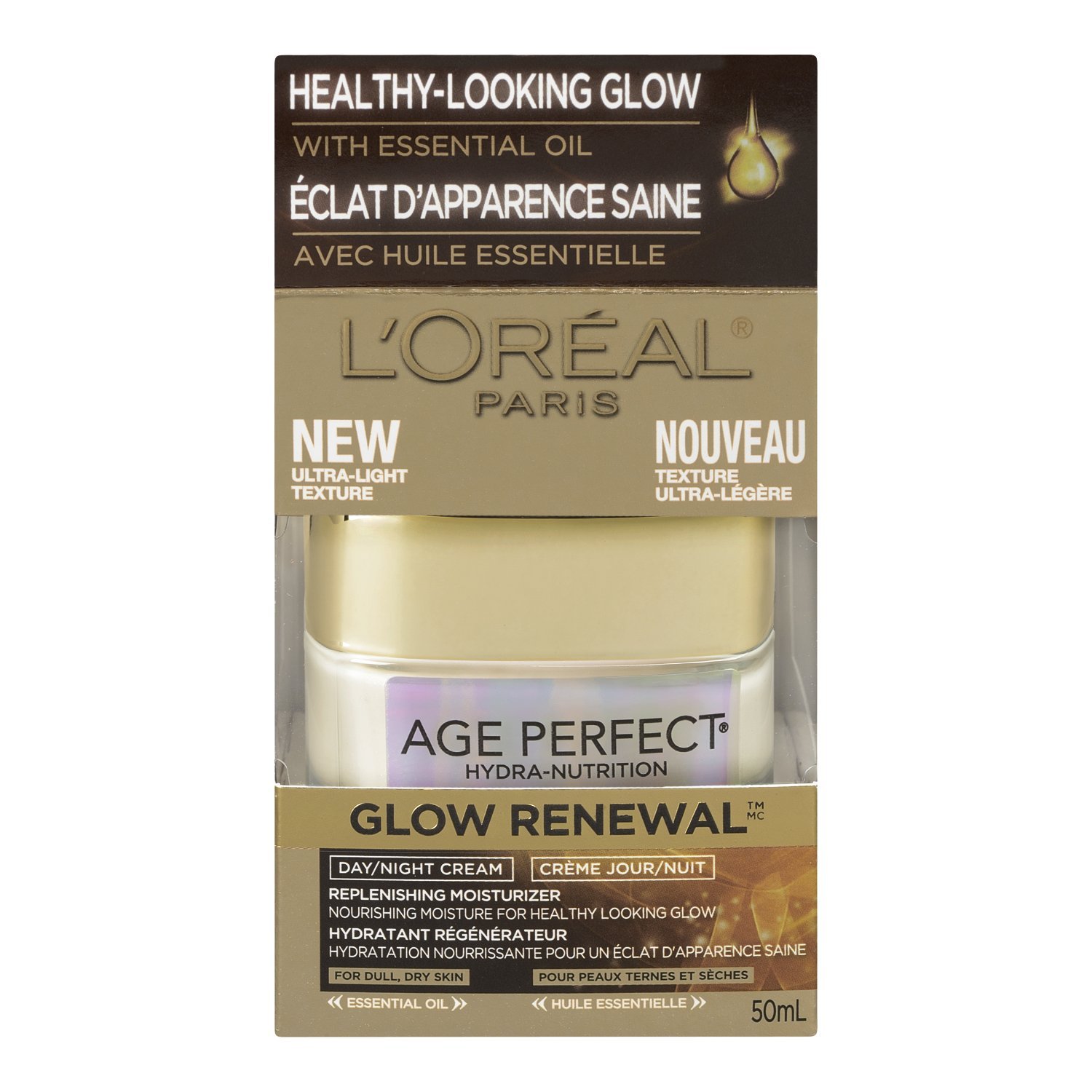 L'Oreal Paris Age Perfect Glow Renewal Day/Night Cream 1.7 Fluid Ounce