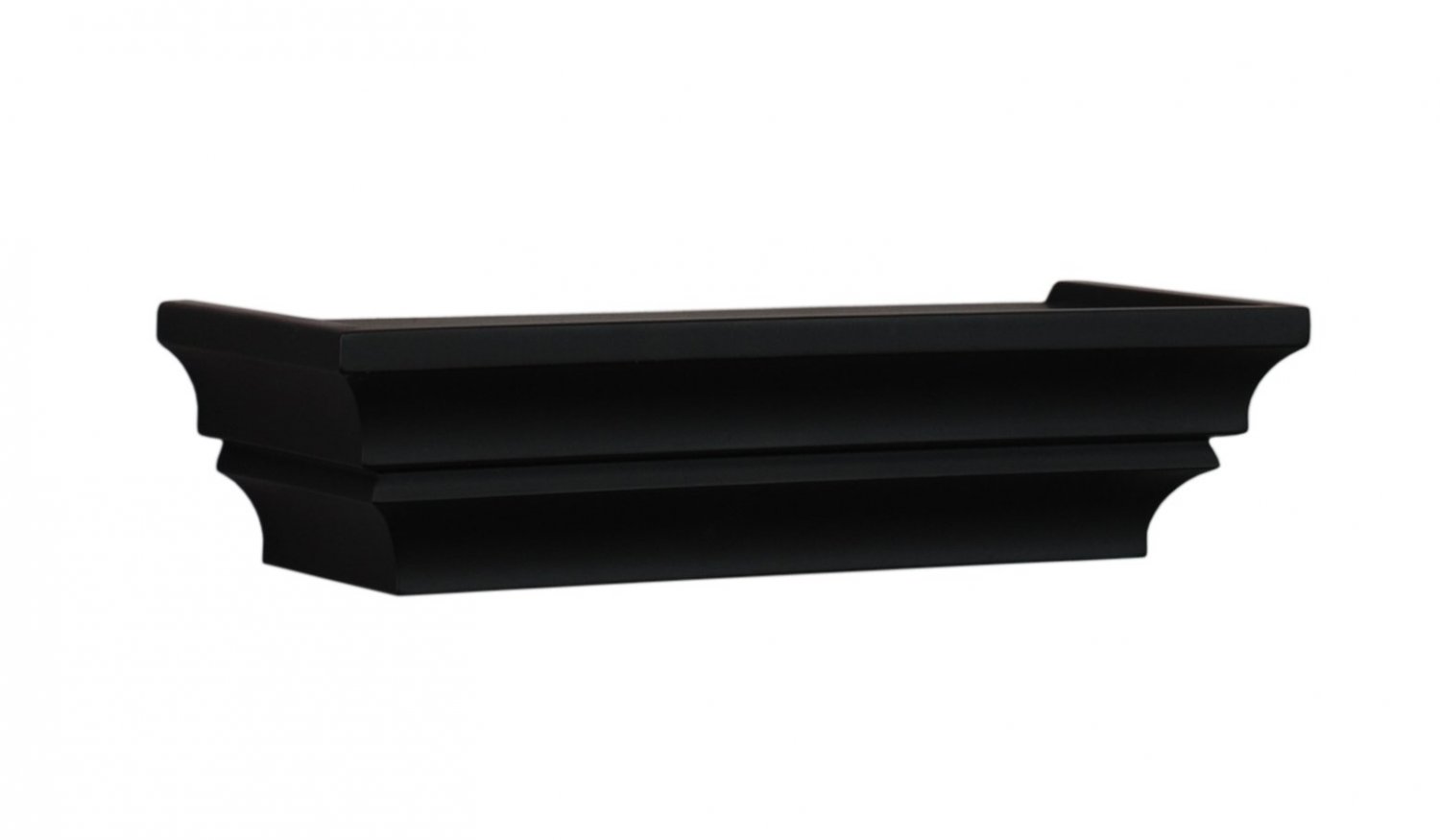 nexxt Madison Contoured Wall Ledge & Shelf 12-Inch Black nexxt