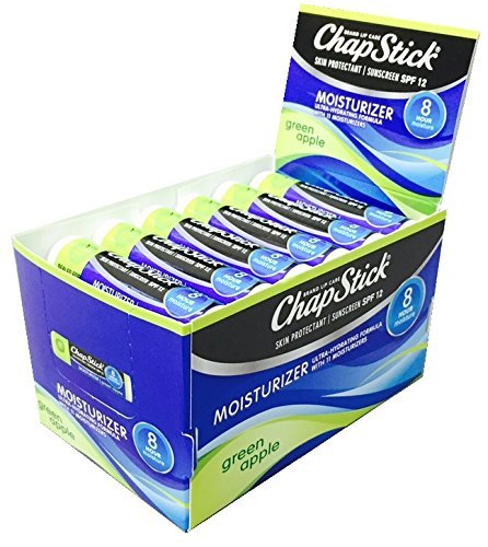 ChapStick Moisturizer Green Apple 24-Stick Refill Pack Chapstick