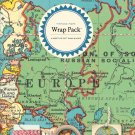 Cavallini Papers 4-Sheet Wrap Pack Vintage Maps Cavallini Papers & Co., Inc.