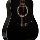 41" Inch Full Size Black Handcrafted Steel String Dreadnought Acoustic Guitar...