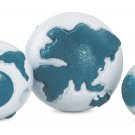 Planet Dog Old Soul Orbee-Tuff Orbee with Treat Spot - Silver/Teal Small