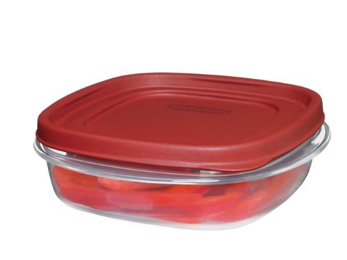 Rubbermaid Easy Find Lids Square 3-Cup Food Storage Container (Pack of 4)