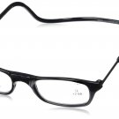 CliC Long Adjustable Front Connect Ready Reader Black Long 2.00 Strength CliC
