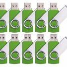 [NOT 512GB ] Enfain Bulk Small Capcity 512mb Flash Drive 10 Pack Green