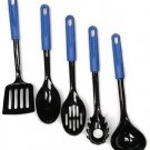 Chef Craft 42051 5-Piece Kitchen Tool Set Bright Blue Chef Craft