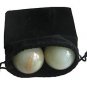 Light Green Afghanistan Jade Baoding Citrine Chinese Health Stress Exercise B...