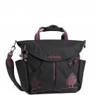 Dahoma Sumo Messenger Diaper Bag & Backpack by Okiedog (Black) Black / Purple