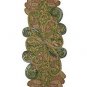 Cotton Craft - Scrolling Leaves Hand Beaded Table Runner - Green-Gold - 13x36...