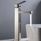 Aquafaucet Tall Nickel Brushed Bathroom Sink Vessel faucet Basin Mixer Tap La...