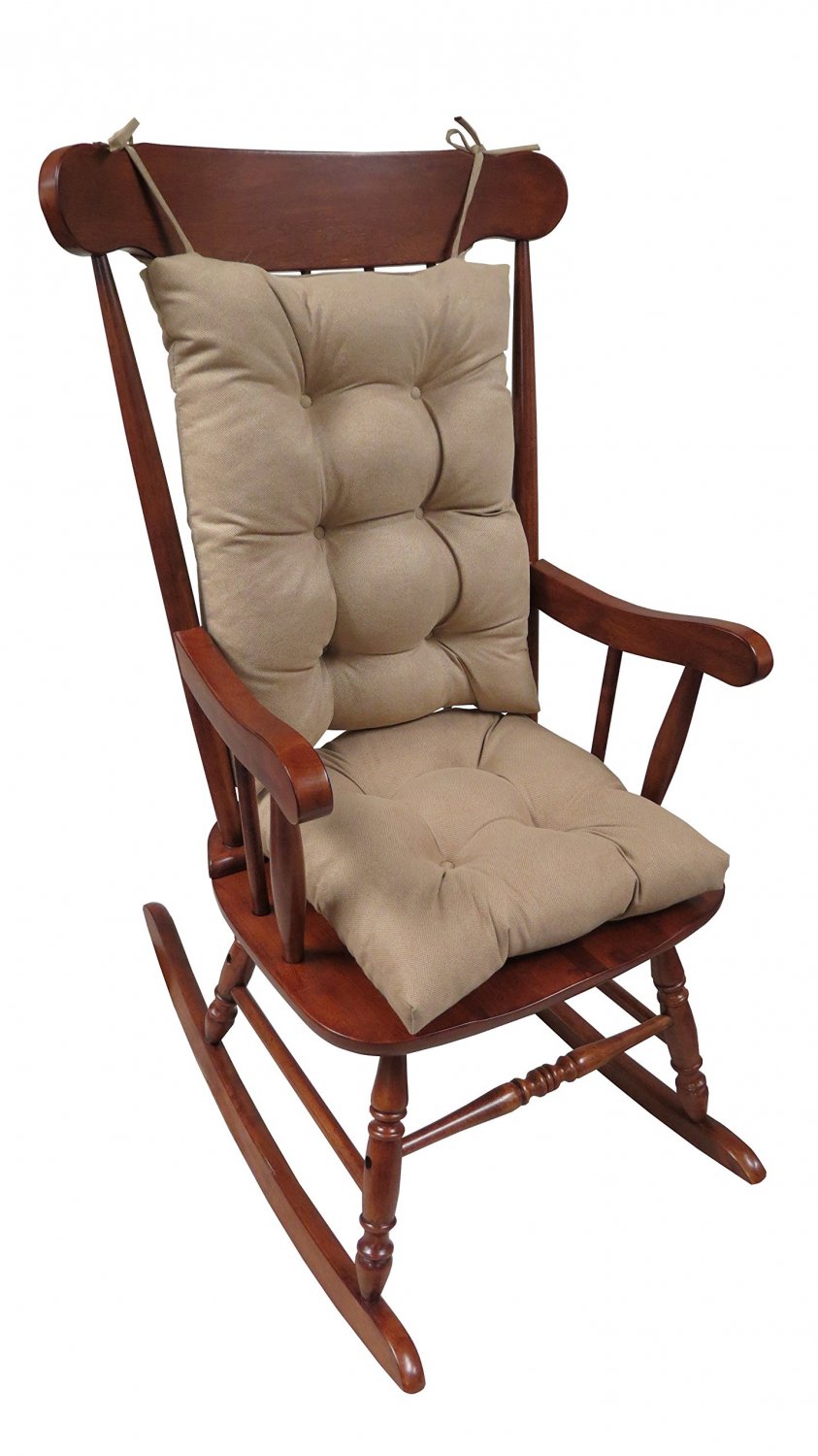 The Gripper Non-Slip Rocking Chair Cushion Set Honeycomb X-Large Natural