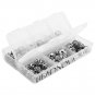 Beadnova 8mm 60Pcs Tibetan Silver Round Hollow Spacer Charm Beads Jewelry Fin...