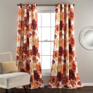 Lush Decor Leah Blackout Window Curtain Panel (Set of 2) Red/Orange 1