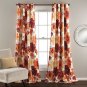 Lush Decor Leah Blackout Window Curtain Panel (Set of 2) Red/Orange 1