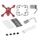 AFUNTA for Hubsan X4 H107C Quadcopter Red/White Spare Parts Crash Pack (One B...