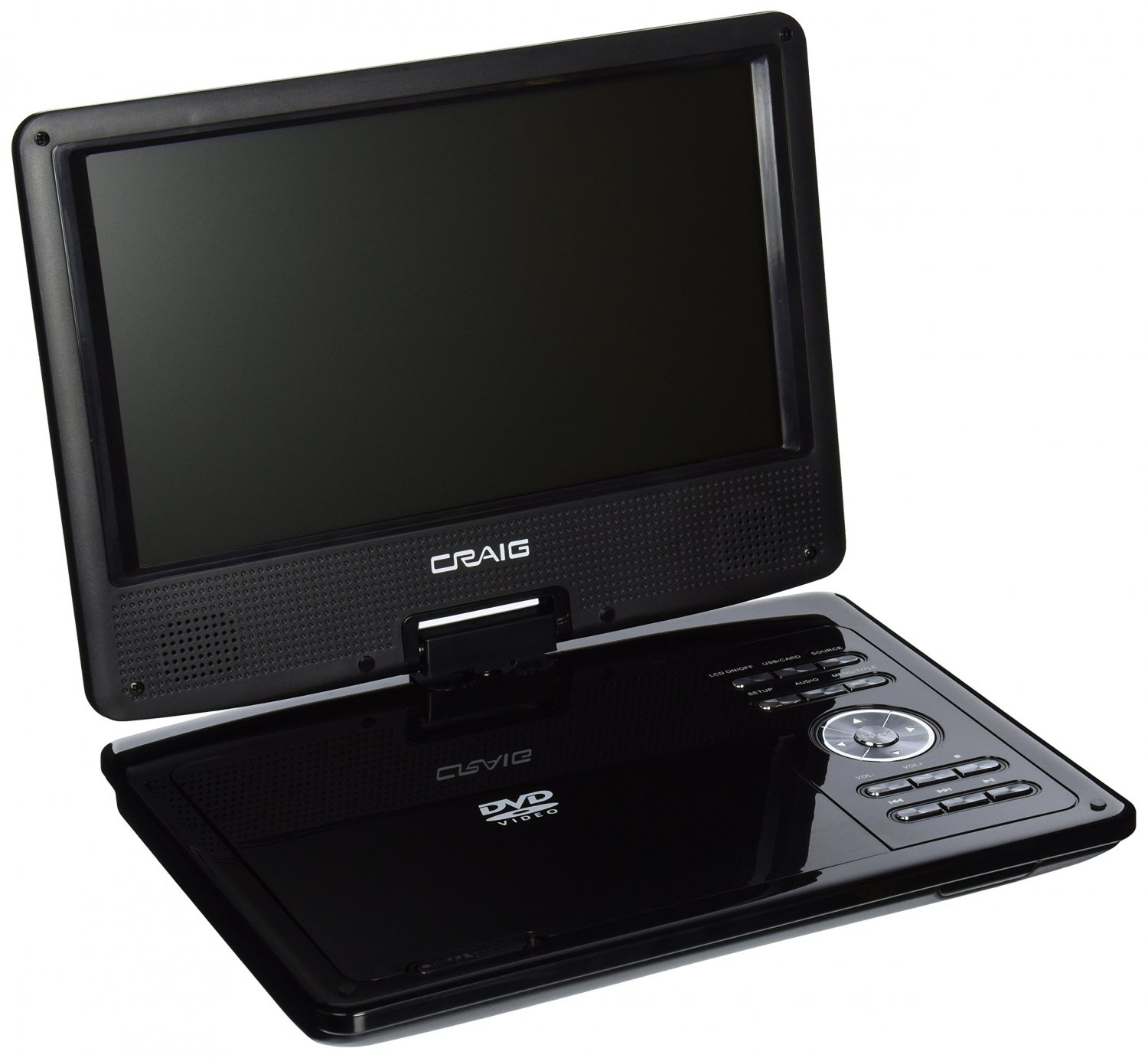 Craig Electronics CTFT713 9-Inch TFT Swivel Screen Portable DVD/CD Player wit...