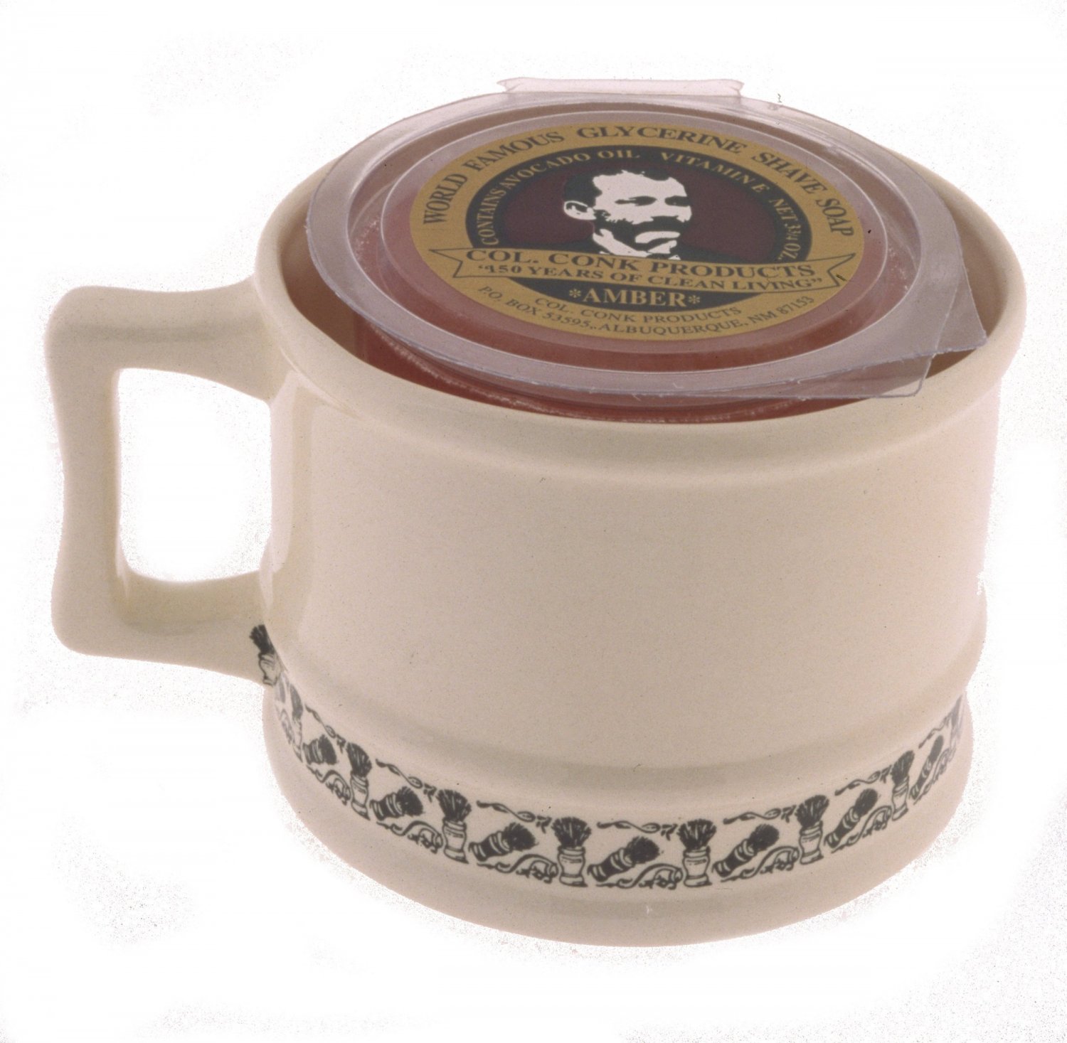 Colonel Conk Model 129 Super Shave Mug with Soap Colonel Conk