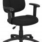 Boss Fabric Deluxe Posture Task Chair with Arms Black Boss Office Products