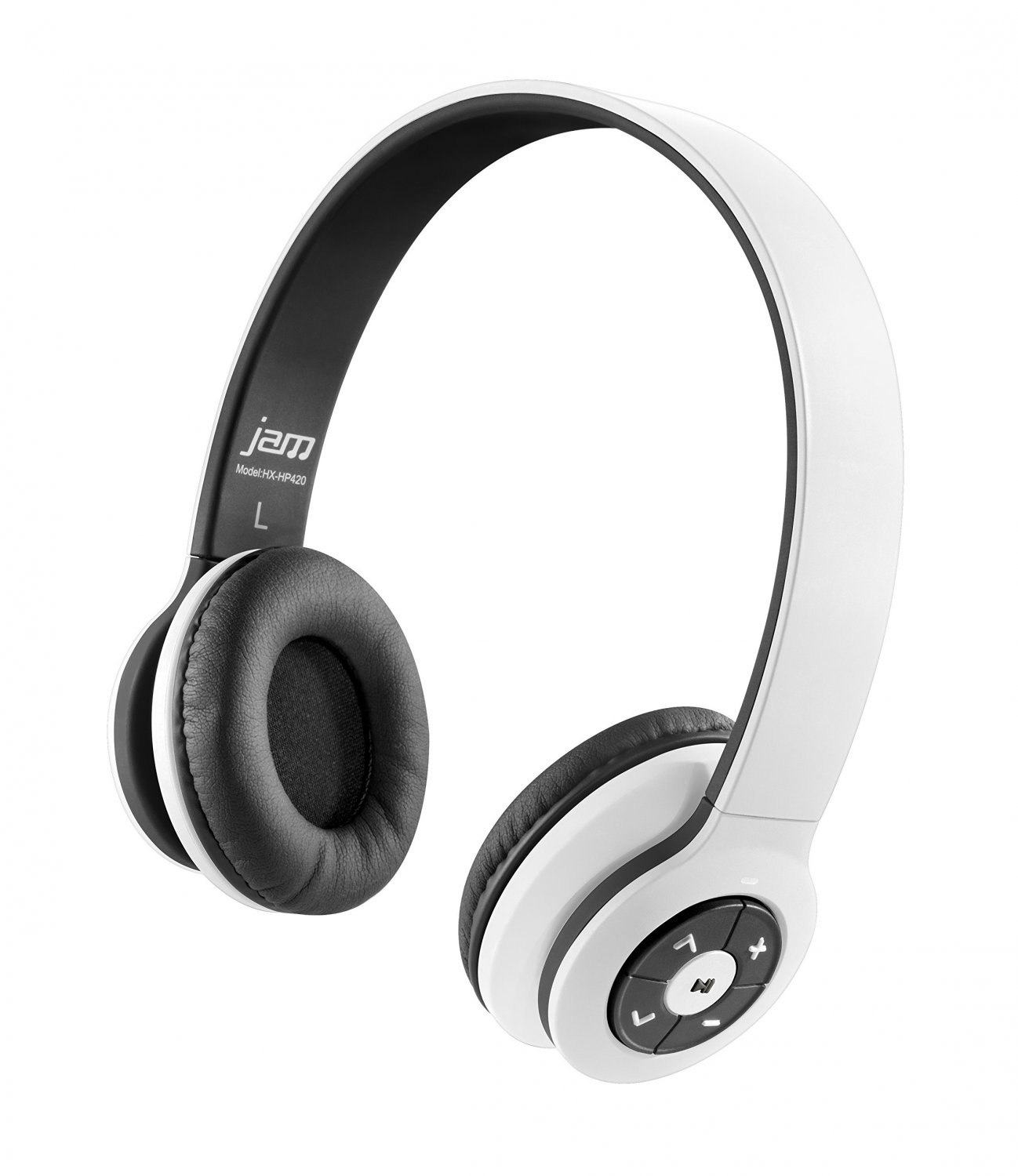 JAM Transit Wireless Headphones (White) HX-HP420WT White Standard Packaging