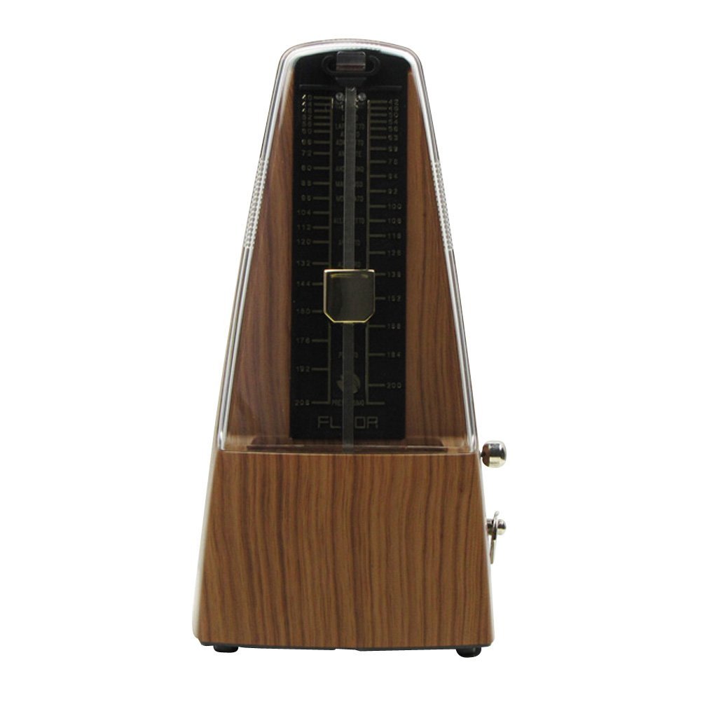 FLEOR Mechanical Metronome Light Teak Color Traditional Piano Metronome