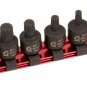 Sunex 3640 3/8-Inch Drive Stubby Triple Square Impact Bit Socket Set 8-Piece