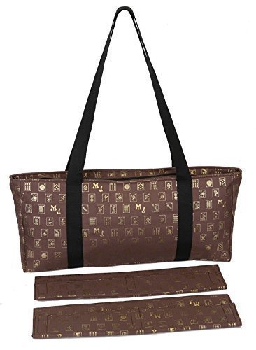 Mah Jongg Direct Set Soft Carrying Case (Case Only) Brown/Gold
