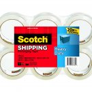 Scotch Heavy Duty Shipping Packaging Tape 1.88 Inches x 54.6 Yards 6-Rolls (3...