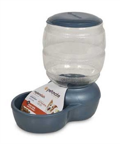 Petmate Replenish Pet Gravity Feeder with Microban Pearl Peacock Blue Petmate
