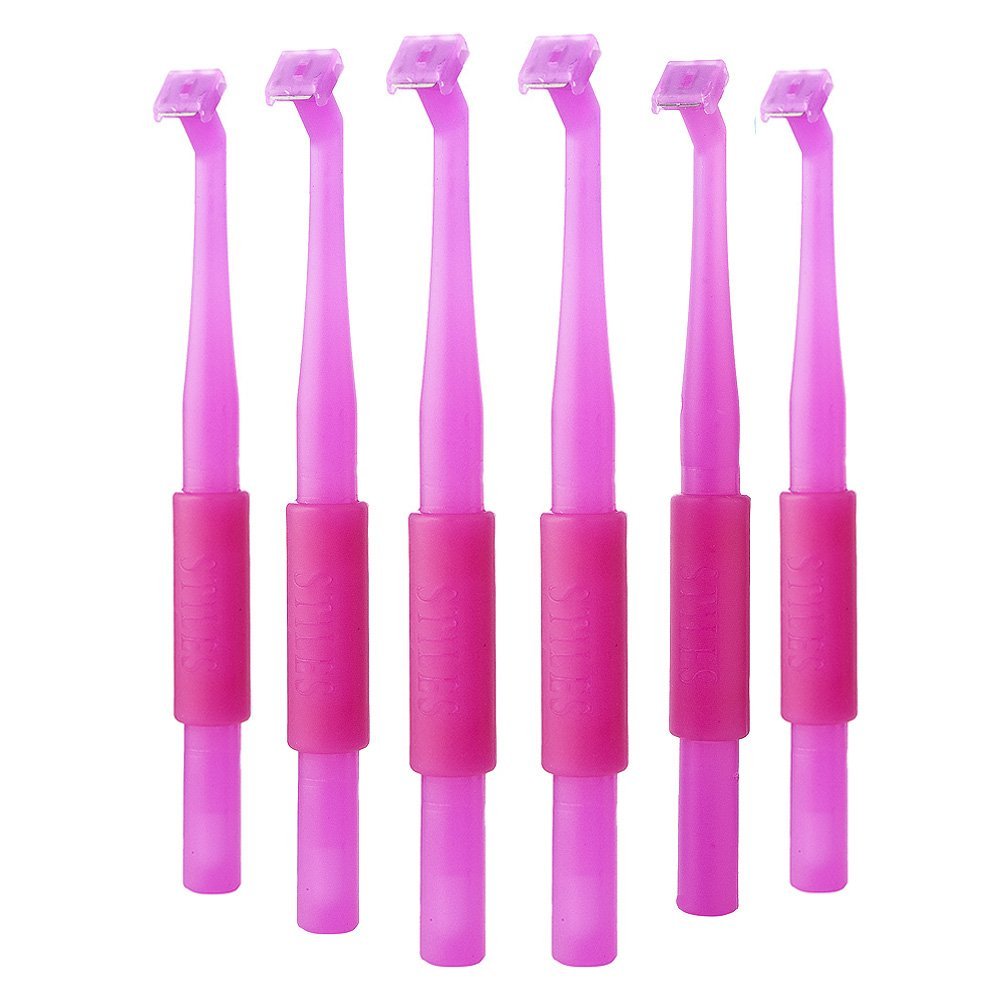 Stiles Eyebrow Razor 6Pack Fuchsia Made in the USA!!! Stiles Razor