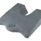 TopFit Wedge Cushion Coccyx Memory Foam For Cars And Trucks Seat Cushion Gray