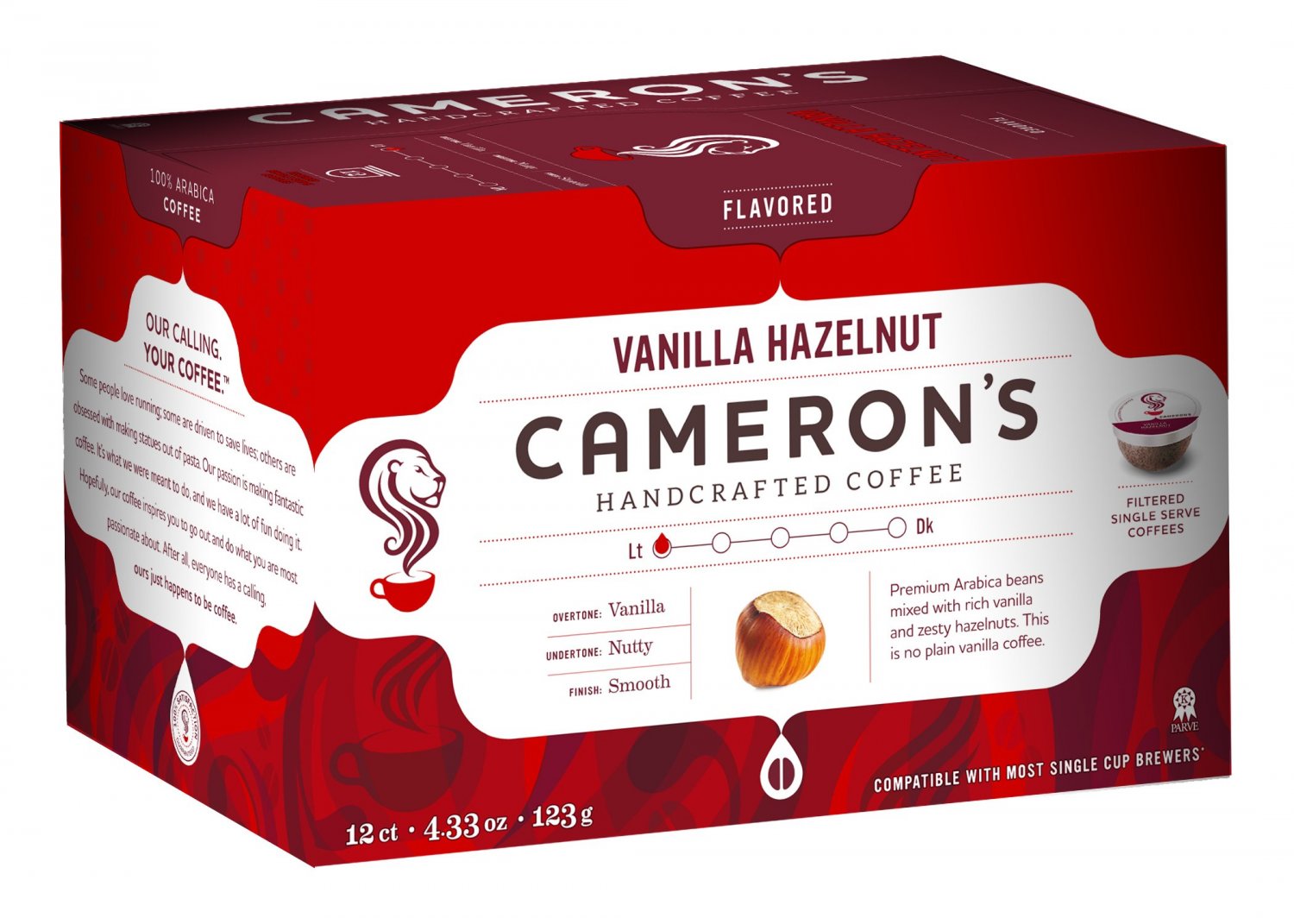 Cameron's Vanilla Hazelnut Single Serve Coffees  12-Count 12 Count