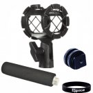 Eggsnow Camera Microphone Shockmount Holder Clip + Hot Shoe Mount + Foam Hand...