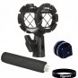 Eggsnow Camera Microphone Shockmount Holder Clip + Hot Shoe Mount + Foam Hand...