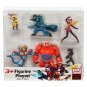 Disney Big Hero 6 Figure Set Baymax Yokai Wasabi No-Ginger Fred Honey Lemon &...