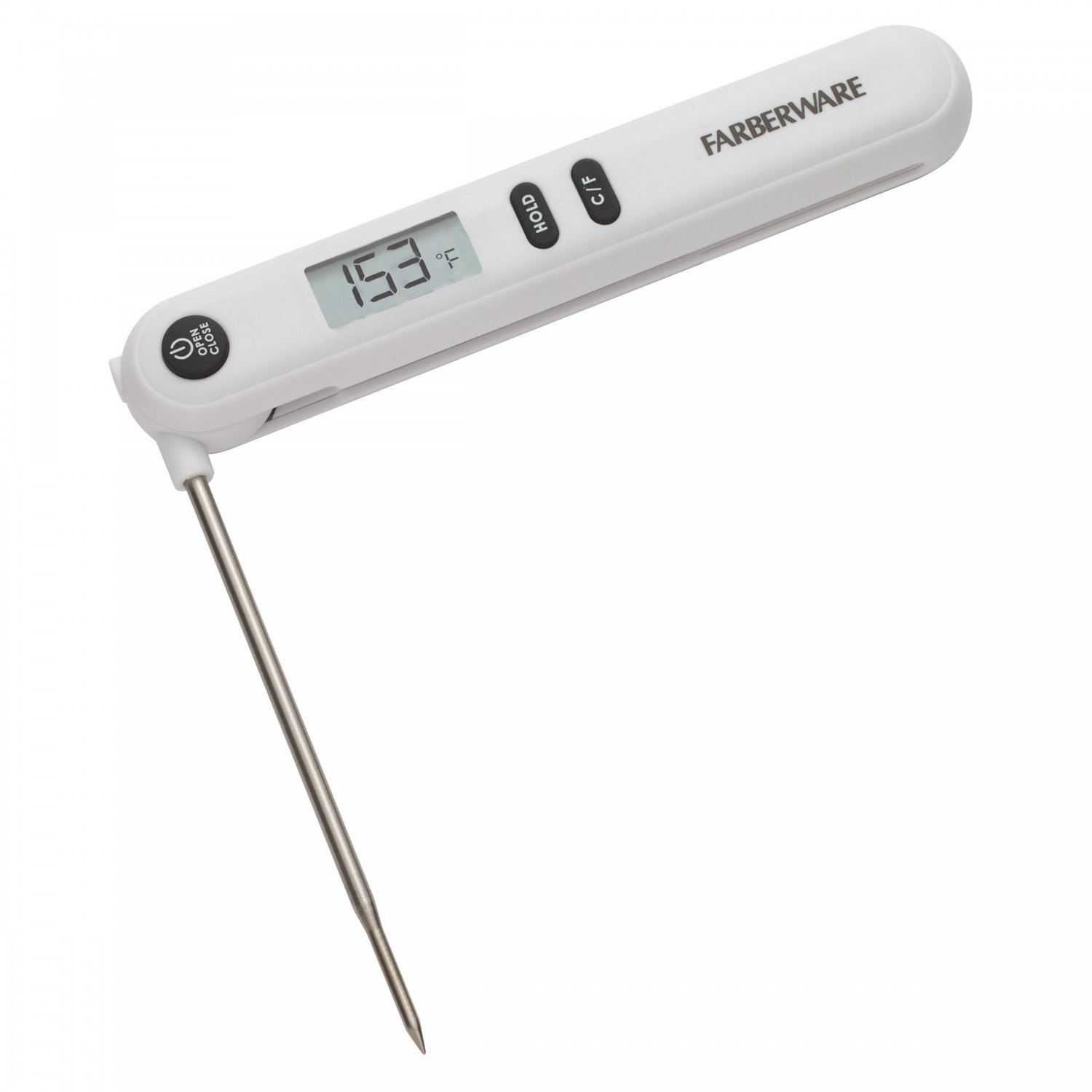 Farberware Protek Folding Digital Instant Read Thermometer Black Farberware