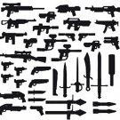 BrickArms Exclusive 2 to 4 Inch Scale Figure Style Mega Weapons Pack Version ...