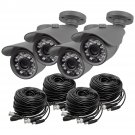 Best Vision Systems BV-IR50-HS-4 800TVL 3.6mm Bullet Security Camera Pack of ...