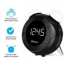 Electrohome Retro Alarm Clock Radio with Motion Activated Night Light and Sno...